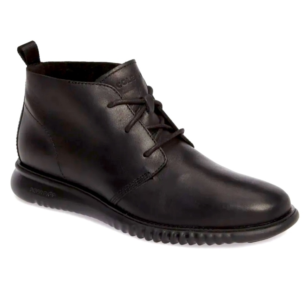 COLE HAAN 2 zerogrand leather Chukk C26198 men’s Black size 10